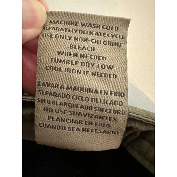 Hawke&Co Cargo Short Pants Mens 36 Solid Beige Mid Rise Zip Fly Pockets Casual - Picture 16 of 16